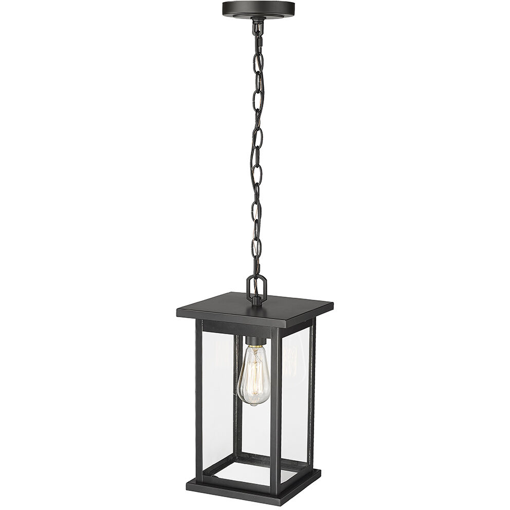 Bowton 1 Light 8.5 inch Powder Coated Black Outdoor Hanging Lantern
